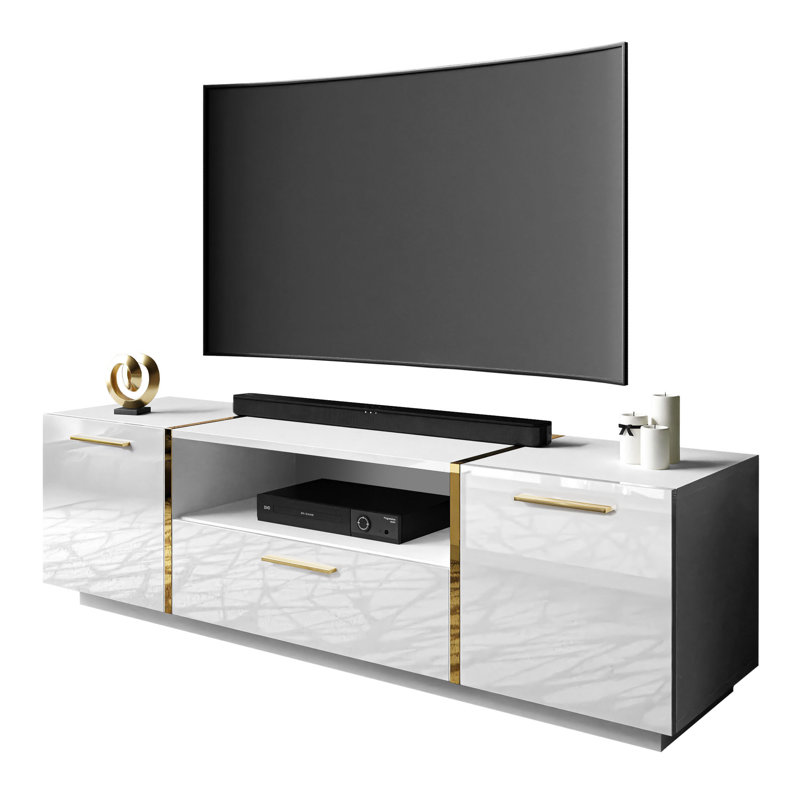 Wiltsie Unfinished TV Stand for TVs up to 65", White