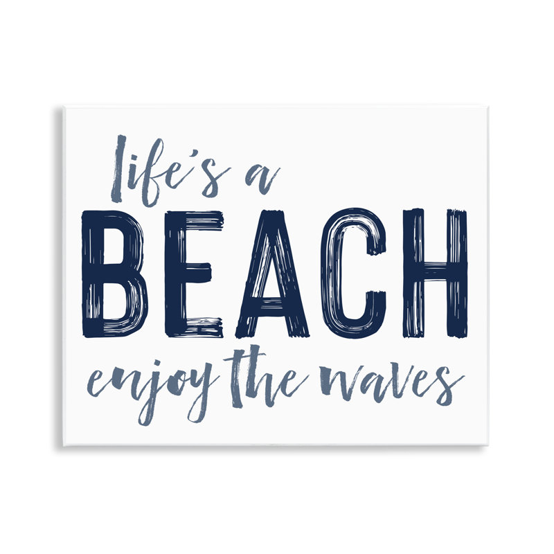 Plaque murale «Summer Wonders Enjoy Waves», design par lettré et doublé