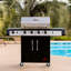 Charbroil Performance Series Infrared 4-Burner Propane Gas Grill, Black