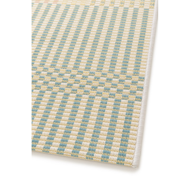 Tabris Geometric Shapes Flatweave Indoor / Outdoor Area Rug, Rectangle 80 x 150cm