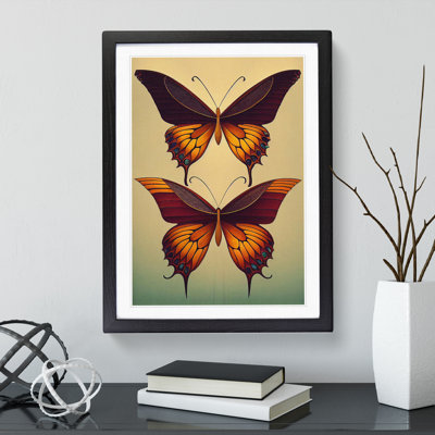 Vintage Butterflies - Single Picture Frame Print