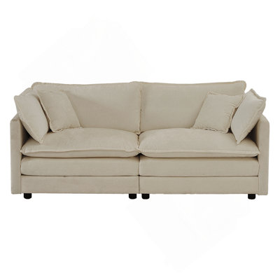 Canapé confortable pour causeuse pour le salon avec coussins moelleux, rehaussant le style intérieur