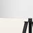 Liese 63"H Floor Lamp, Black Metal & Ivory / Cream Shade