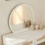 Anelise White Rattan Dressing Table with Mirror