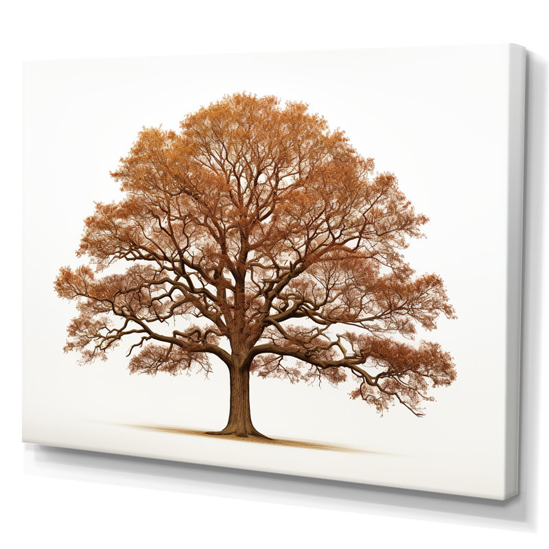 «Brown Oaks Outline II», reproduction sur toile, H 16 po x l 32 po x P 1 po, Toile tendue