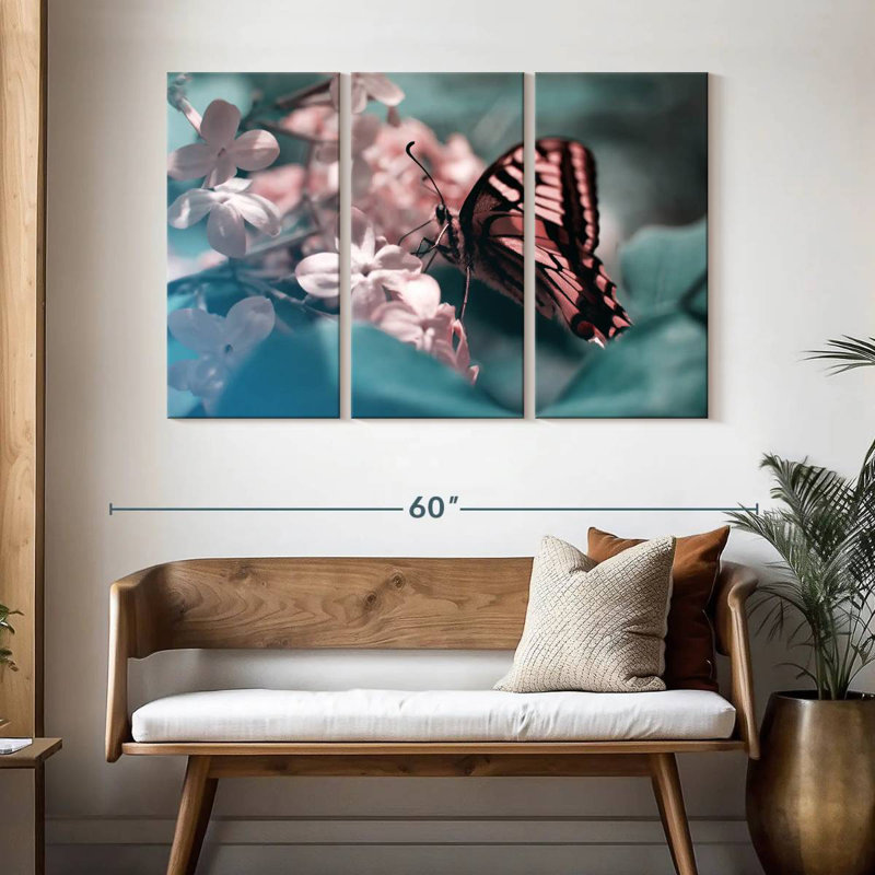 Pink Butterfly, 32" H x 50" W