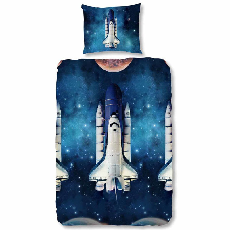 Good Morning Duvet Cover Roy Blue, 135 x 200 cm - 2 Kissenbezüge (60 x 70 cm)