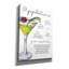  «Appletini Recipe» par Susan Ball, art mural sur toile, 40 po x 54 po