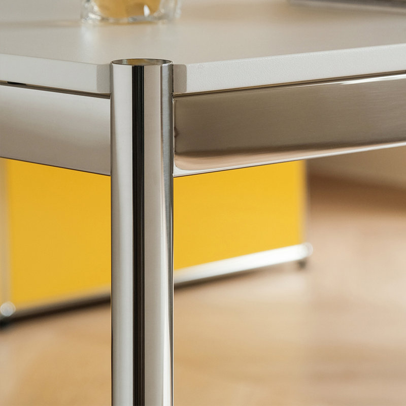 Bureau d'écriture rectangulaire Modern Design minimaliste, Blanc, H 29,13 po x l 70,86 po x P 31,49 po