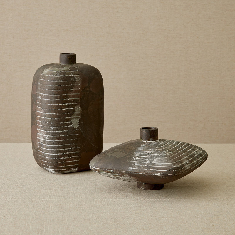 Lantern Vase-Soot-Tall