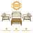 Labannah Teak 4 - Person Outdoor Seating Group with Cushions