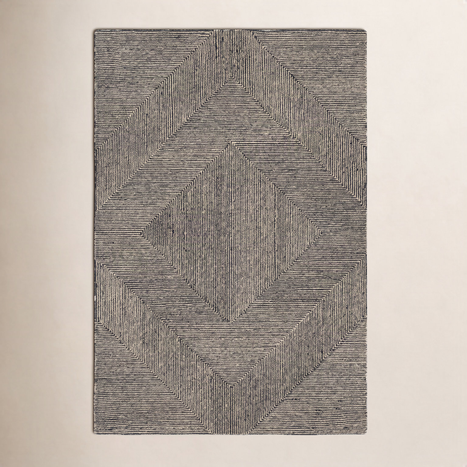 Peeta Hand-Tufted Geometric Rug, Rectangle 2' x 3'