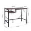 Hawaiian Gardens Metal Base Writing Desk