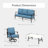 Asfand 5-Person Metal Patio Conversation Set with Swivel Lounge Chairs-101303674-101628570