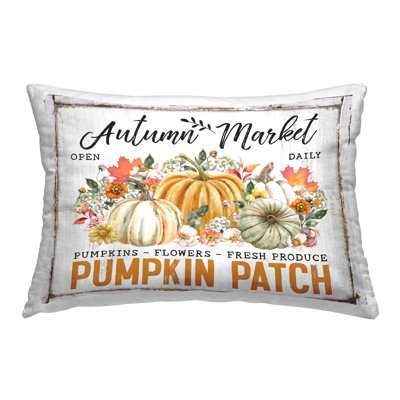 Coussin décoratif imprimé Rustic Autumn Market par Creatif Belle