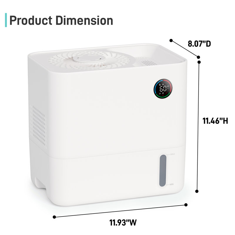 1.32 Gal. Mistless 5-Speed Humidifier For 430 Sq. Ft.with Aromatherapy ,Sleep Mode & Timer