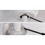 Ventilateur de plafond blanc 47 pouces avec télécommande, DEL 3 couleurs et moteur CC réversible