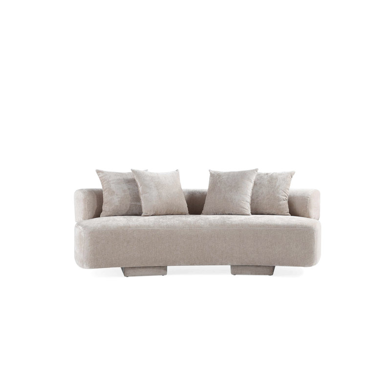 Canapé en chenille 90,6 "Modern Verandah, H 29,5 po x l 90,6 po x P 44,5 po, 2, Beige