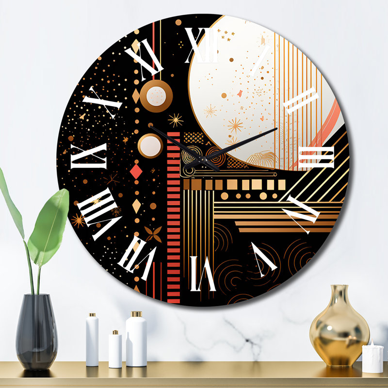 Horloge murale en métal, Grand