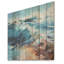 «Ocean Charm», art liquide sur bois de pin naturel-491012919