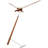 Puntero Modern & Contemporary Analog Walnut Quartz Movement / Crystal Tabletop Clock-884363820