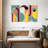 Retro Geometric Abstract X Multi Piece Canvas Print-93059179