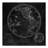 " Round World Map Black "
