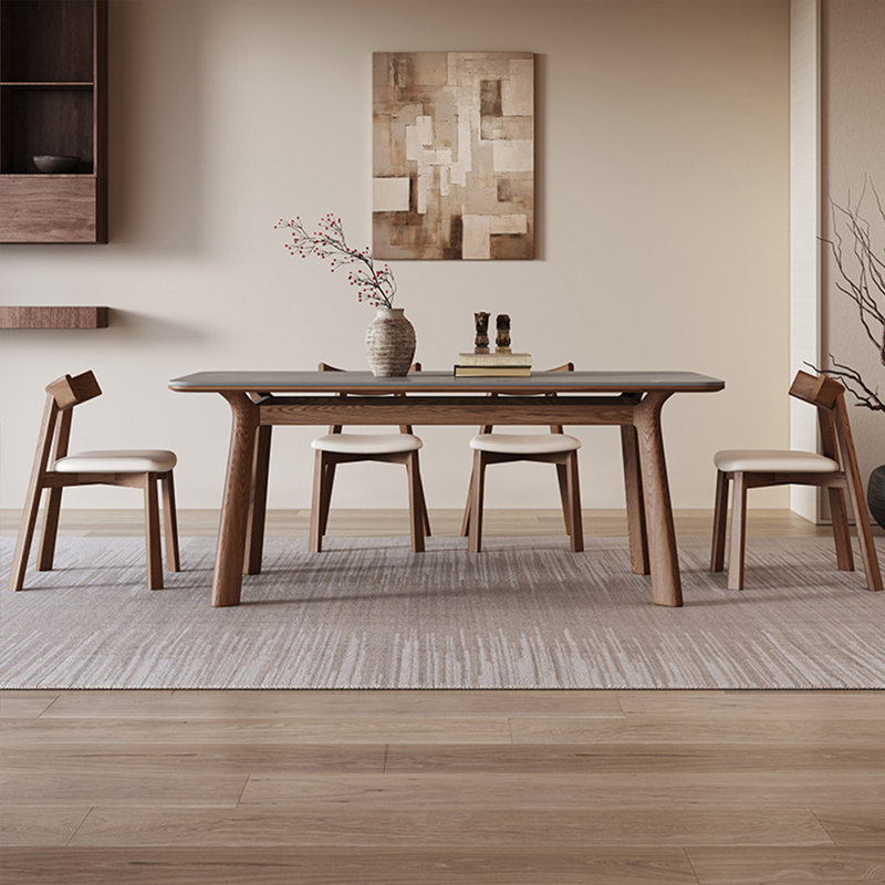 Ensembles de table de salle à manger rectangulaires légers de style luxueux, H 29,53 po x L 62,99 po x l 31,5 po
