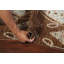 Tapis oriental tribal à motif abstrait noué à la main 3 x 5
