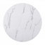 5-Piece Round Dining Set with Upholstered Chairs, Durable MDF Table, and Comfortable Linen Seating for Elegant Home Dining