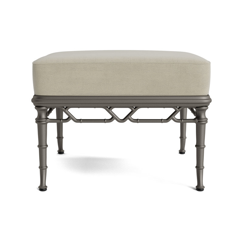 Calcutta Outdoor Ottoman, Mica, Fushion Moccasian