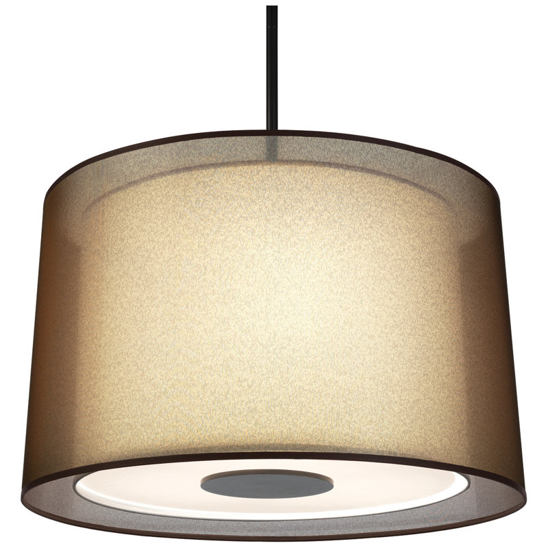 Lustre tambour simple à 3 lumières Saturnia