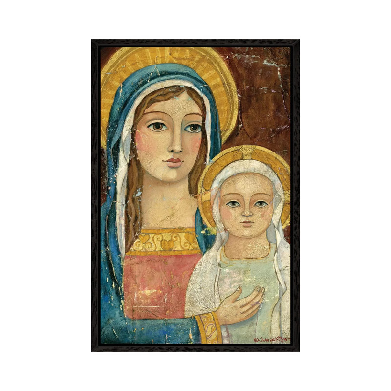 Divine Grace by Teresa Kogut - Painting on Canvas, Black Framed, 101.6 cm H x 66.04 cm W
