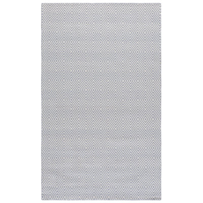 Hand Hooked Wool And Cotton With Latex Geometric Rug