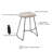 Tiva Handcrafted Backless Barstool, Mango Wood Saddle Seat-1869197543-1869197540