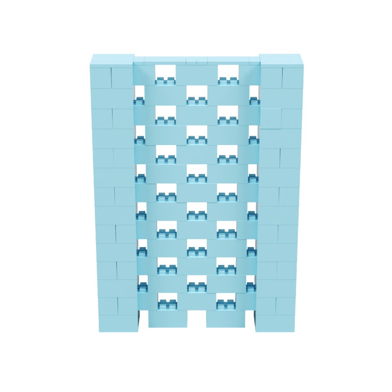 Ensemble mural Everblock, H 84 po x l 60 po x P 12 po, Bleu clair
