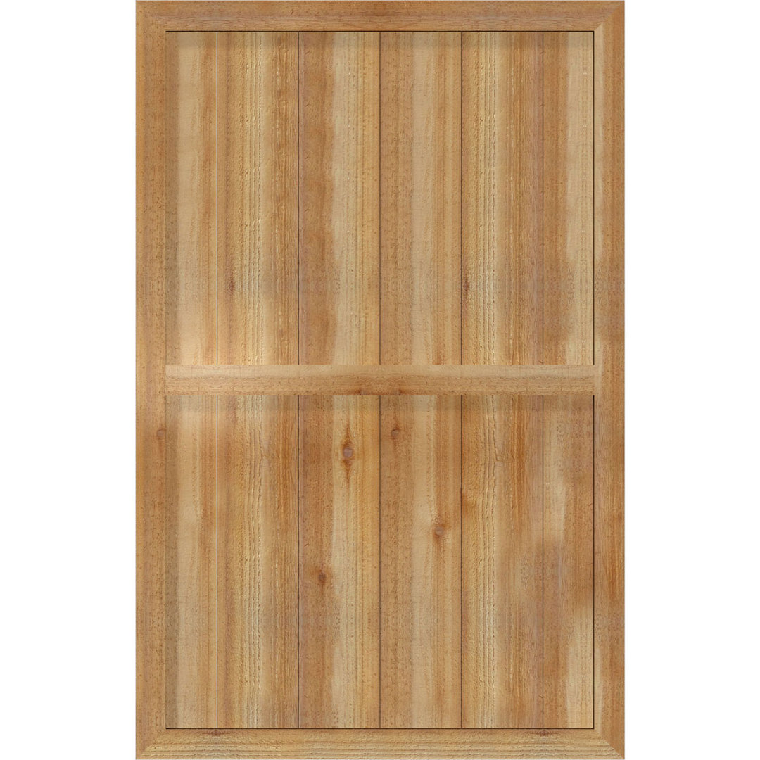 TimberCraft 5 3/8" Boards Framed Board-n-Batten Shutters, Western Red Cedar (Per Pair) (Set of 2) Ekena Millwork 