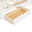 Structure de grand lit avec lit gigogne et 2 tiroirs de rangement-1284109105