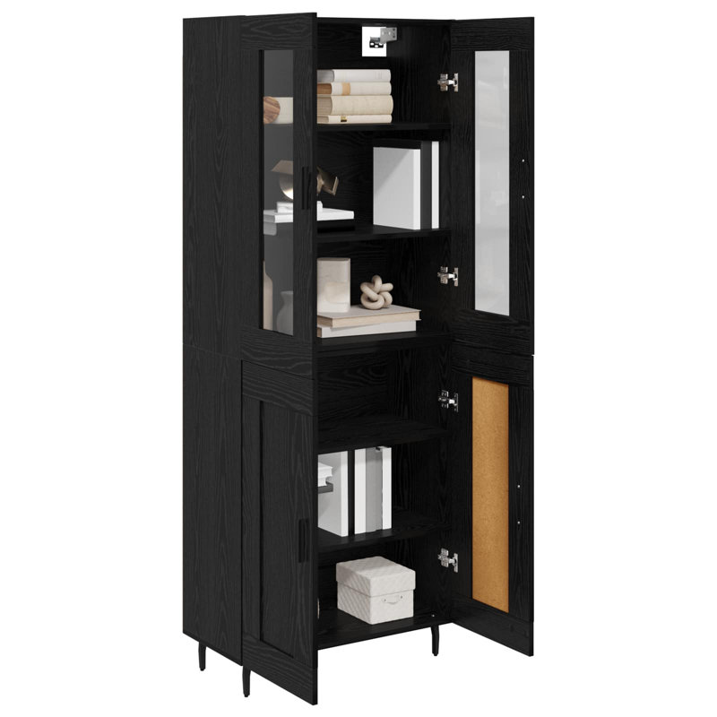 69.5cm Sideboard, Black Oak