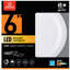 Globe électrique ultra mince blanc givré Energy Star de 6 po W Downlight encastré à DEL en métal 65 watts