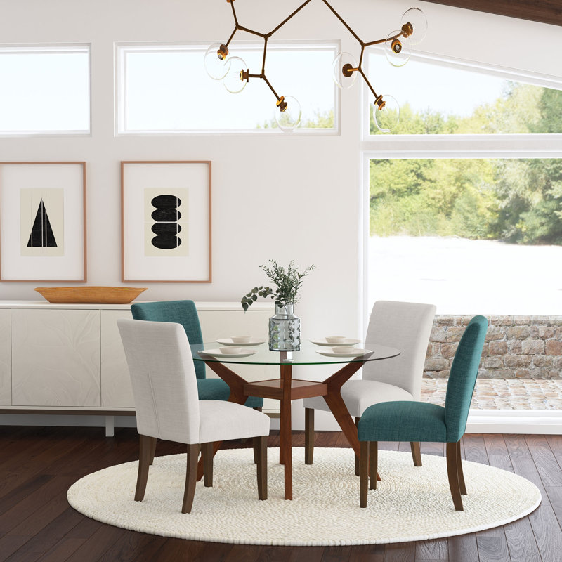 Chaise d'appoint rembourrée Conifer, Beige