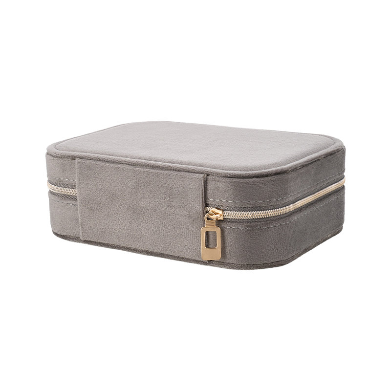 Leather Jewellery Box +, Grey