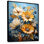«Azure Fields Sunflowers III» - art mural toile de tournesols