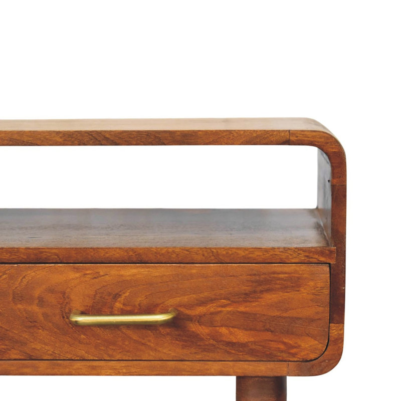 Console courbée en bois massif Valenza