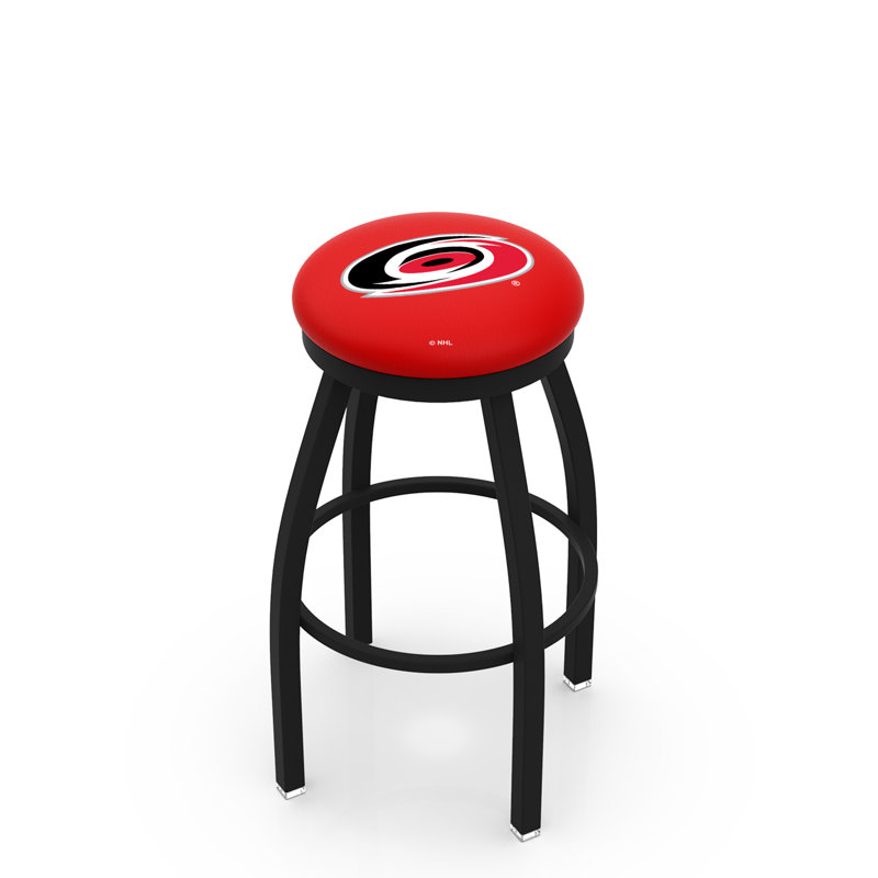 NHL Swivel Extra Tall Stool, Carolina Hurricanes, Black, "Extra Tall (36" Seat Height)"