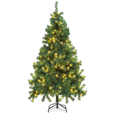 Artificial Lighted Christmas Tree with Metal Stand -  MoNiBloom, A71-CT-002-LED-71-18-GN