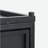 Outdoor Metal Tank Holder Side Table, Matte Black
