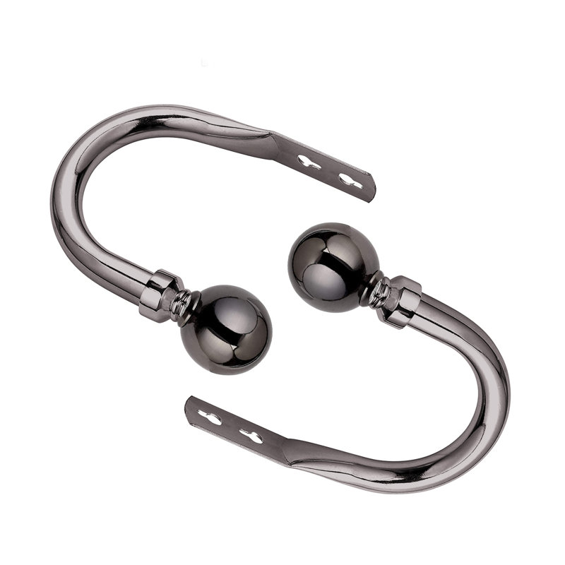 Hafsa 10cm Curtain Holdback, Nickel Black