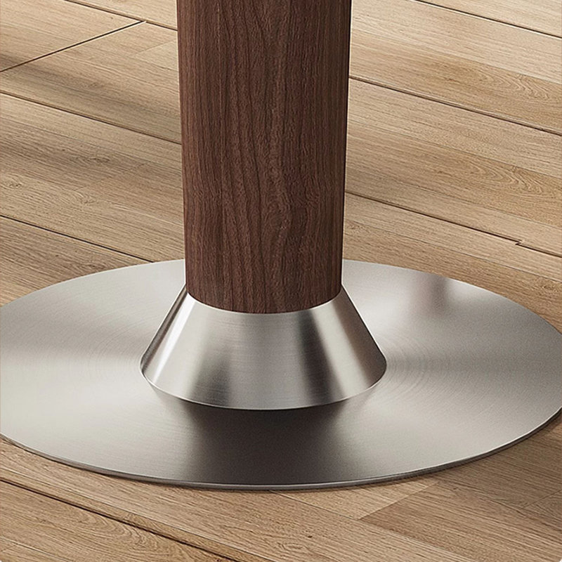 Table de salle à manger noire en pierre frittée, H 29,53 po x L 35,43 po x l 35,43 po