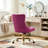 Desk Chair Swivel Office Chair With Wheels And Nailhead Trim-129105585